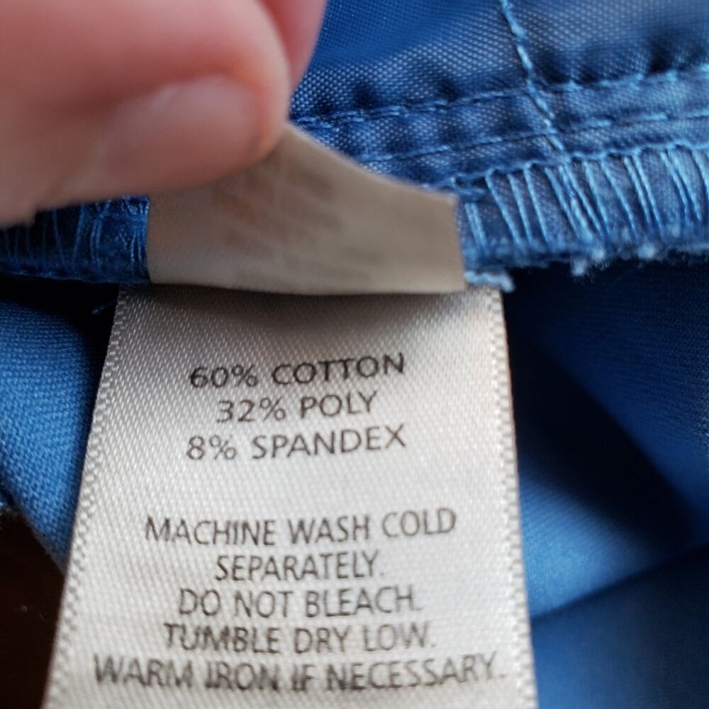 Ecru Shorts Sky Blue The Atkins Bermuda Stretch Golf Sporty Size 4 Preppy Active - Picture 8 of 9